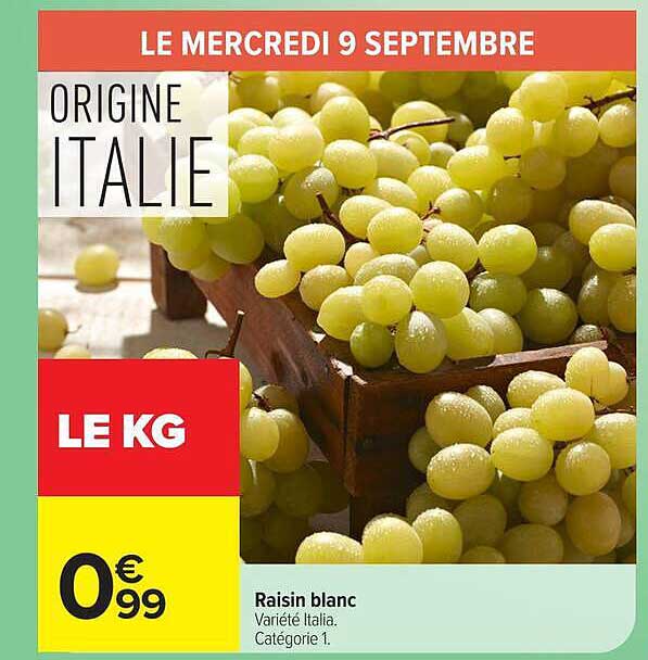 Raisin blanc