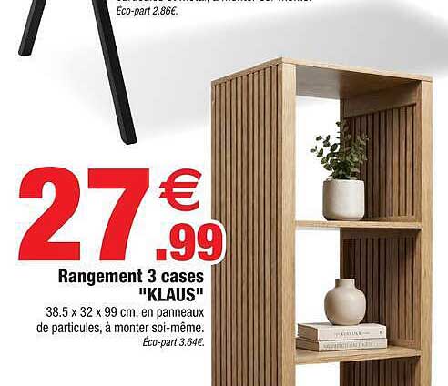 Rangement 3 cases "KLAUS"