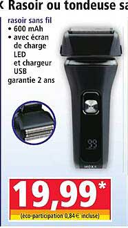 rasoir sans fil