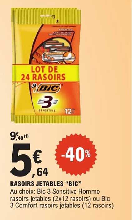 RASOIRS JETABLES “BIC”
