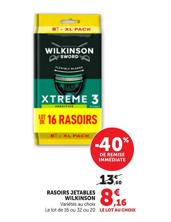 RASOIRS JETABLES WILKINSON
