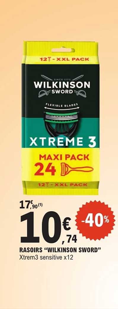 RASOIRS “WILKINSON SWORD” Xtrem3 sensitive x12