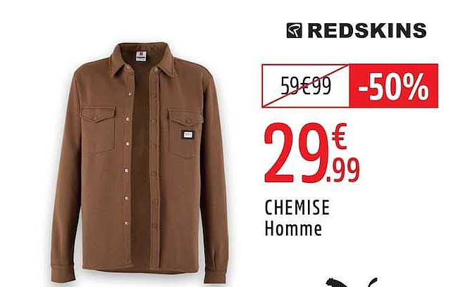 REDSKINS CHEMISE Homme