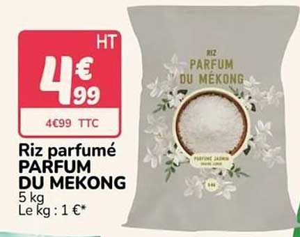 Riz parfumé PARFUM DU MEKONG 5 kg Le kg : 1 €*