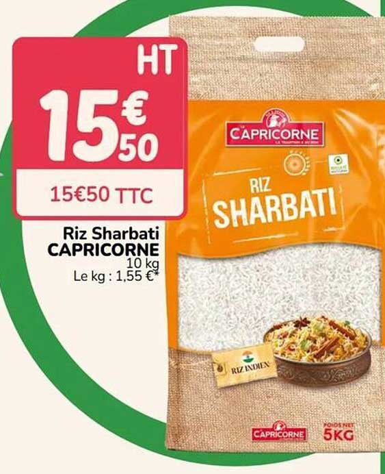 Riz Sharbati CAPRICORNE 10 kg
