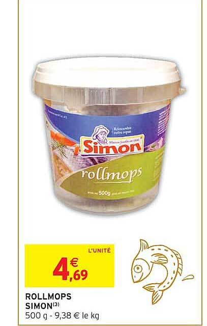 ROLLMOPS SIMON(3) 500 g - 9,38 € le kg
