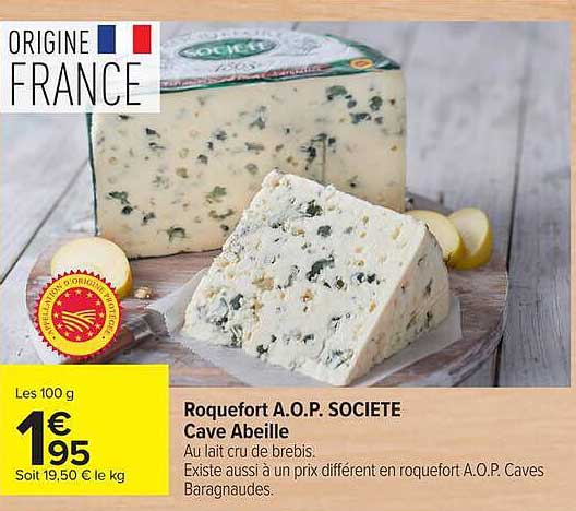 Roquefort A.O.P. SOCIETE Cave Abeille