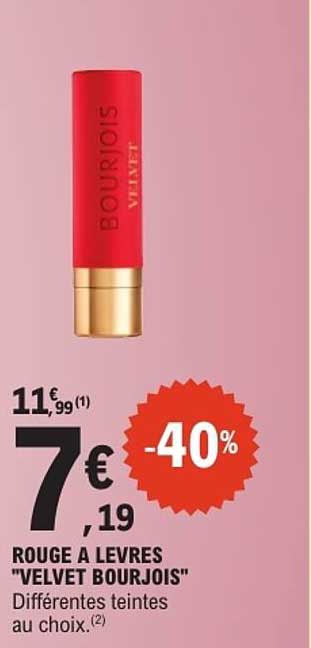 ROUGE À LEVRES "VELVET BOURJOIS"