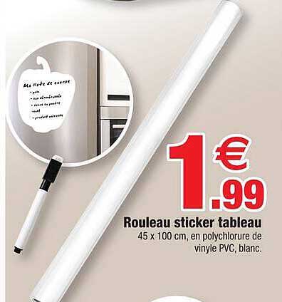 Rouleau sticker tableau