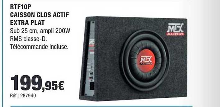 RTF10P CAISSON CLOS ACTIF EXTRA PLAT
