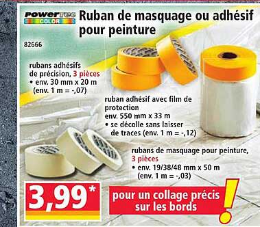 Ruban de masquage ou adhésif pour peinture