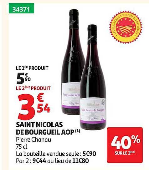 SAINT NICOLAS DE BOURGUEIL AOP Pierre Chanau 75 cl