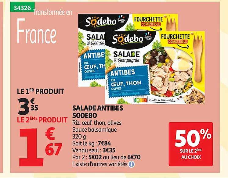 SALADE ANTIBES SODEBO