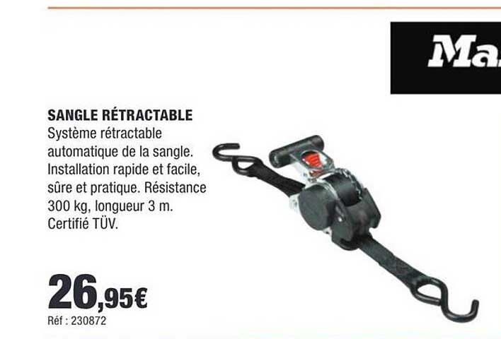 SANGLE RÉTRACTABLE