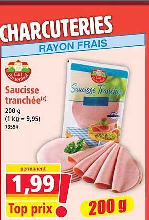 Saucisse tranchée