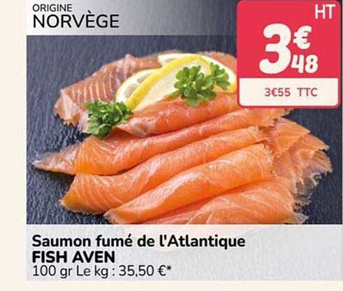 Saumon fumé de l'Atlantique FISH AVEN