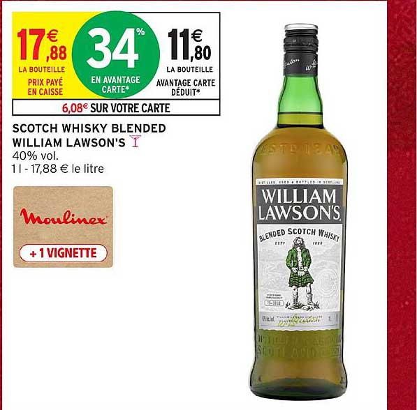 SCOTCH WHISKY BLENDED WILLIAM LAWSON'S