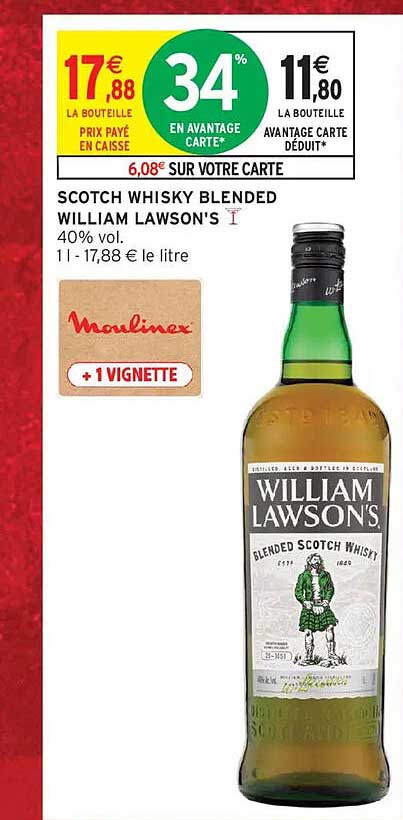 SCOTCH WHISKY BLENDED WILLIAM LAWSON'S