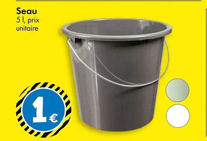 Seau 5 l, prix unitaire