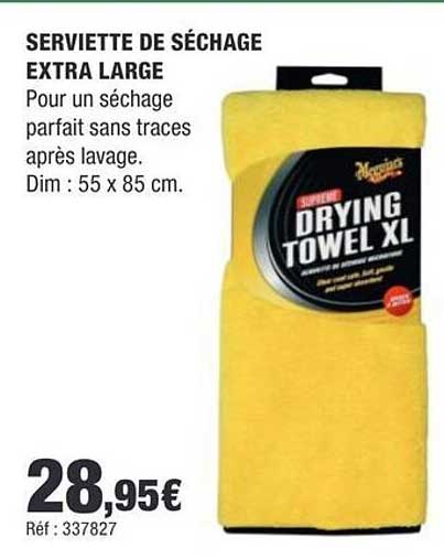SERVIETTE DE SÉCHAGE EXTRA LARGE