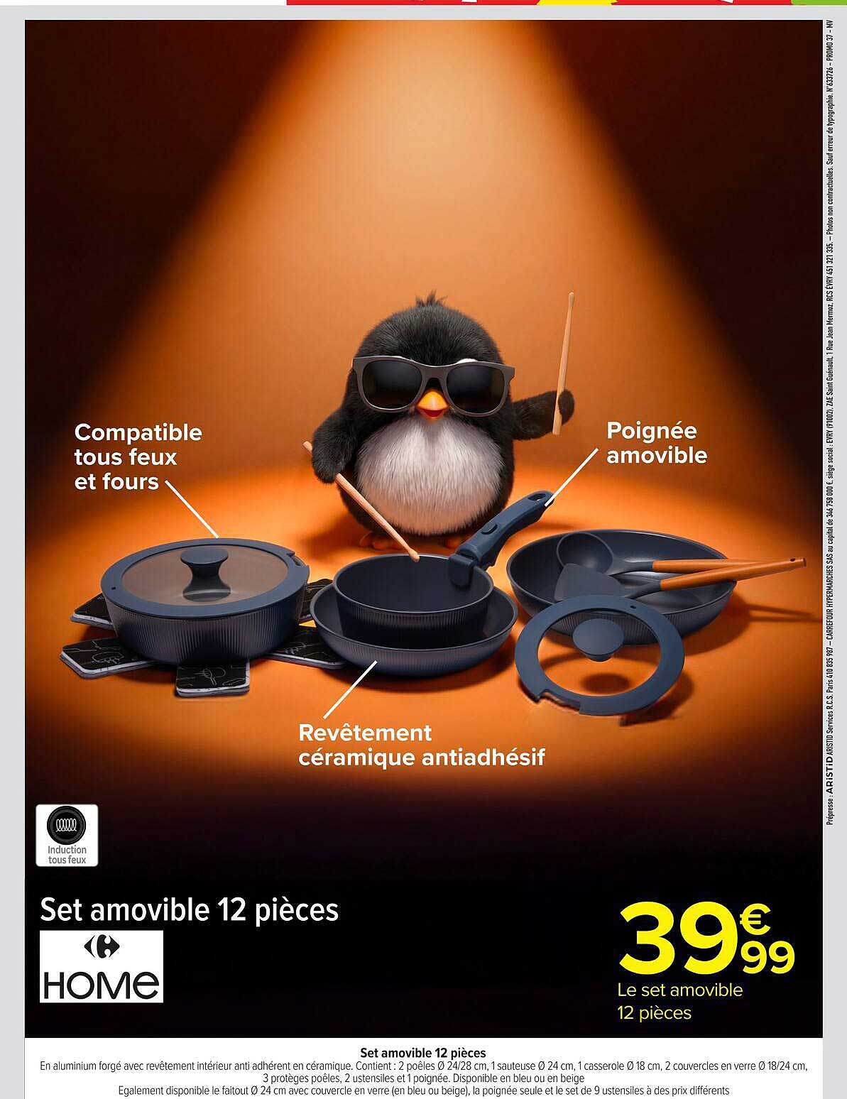 Set amovible 12 pièces
