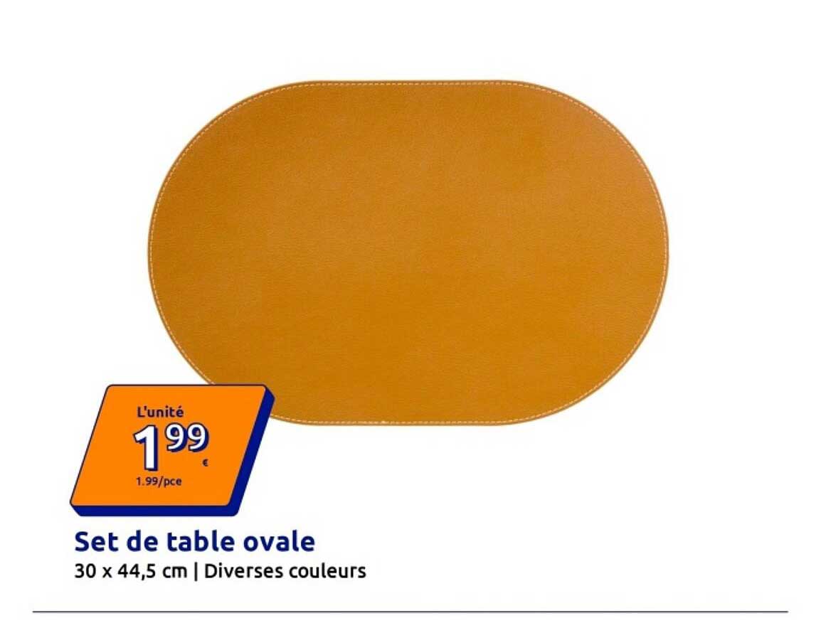 Set de table ovale