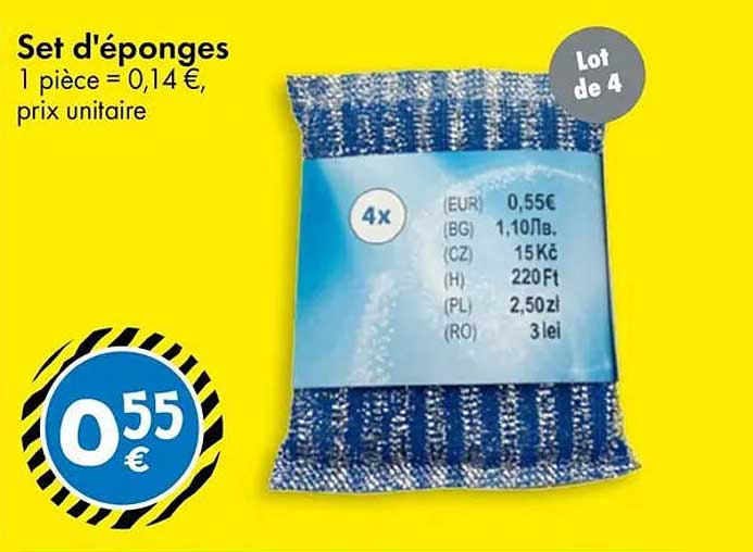 Set d'éponges