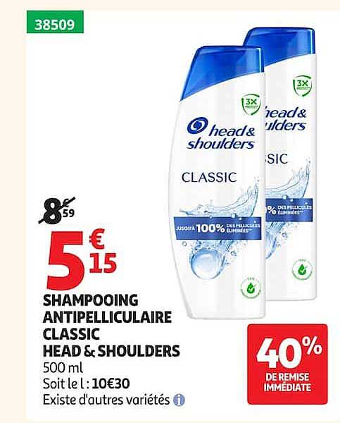 SHAMPOOING ANTIPELLICULAIRE CLASSIC HEAD & SHOULDERS