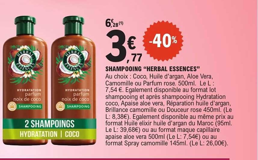 SHAMPOOING "HERBAL ESSENCES"