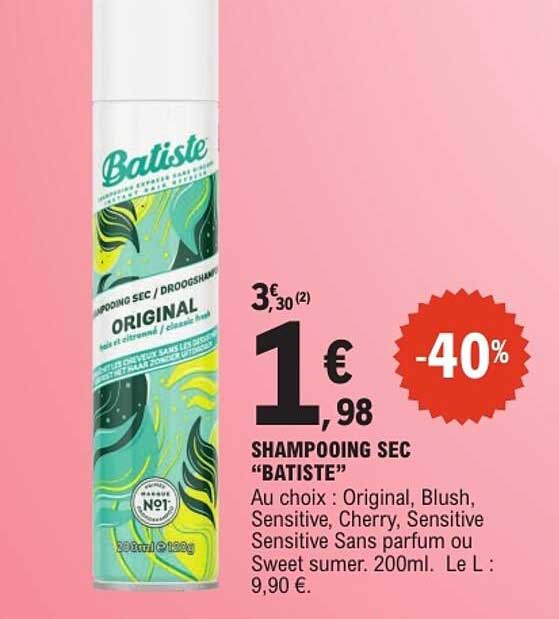 SHAMPOOING SEC “BATISTE”