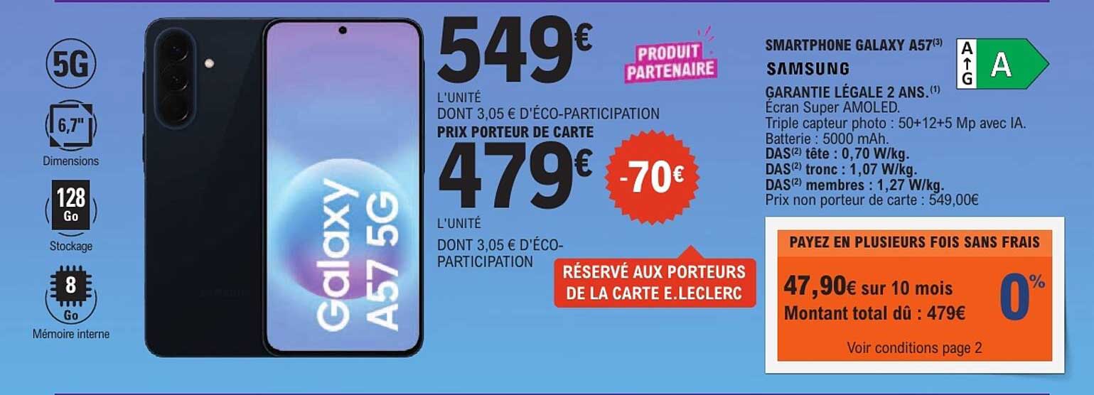 SMARTPHONE GALAXY A57 SAMSUNG