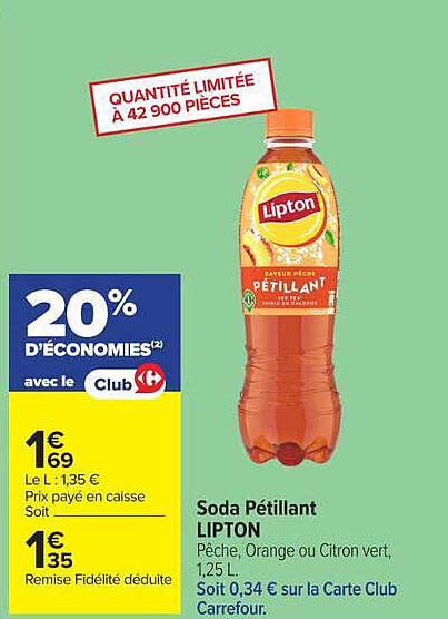 Soda Pétillant LIPTON