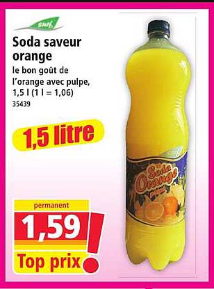 Soda saveur orange