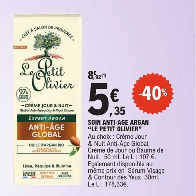 SOIN ANTI-AGE ARGAN “LE PETIT OLIVIER”