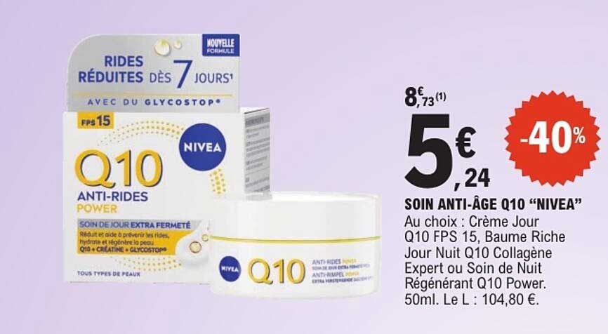 SOIN ANTI-ÂGE Q10 “NIVEA”