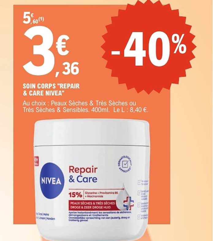 SOIN CORPS "REPAIR & CARE NIVEA"
