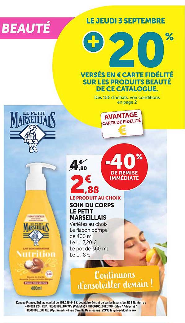 SOIN DU CORPS LE PETIT MARSEILLAIS