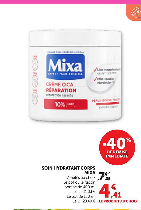 SOIN HYDRATANT CORPS MIXA