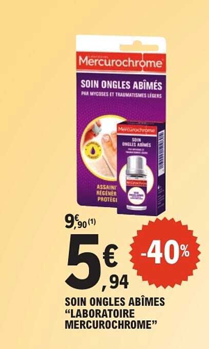SOIN ONGLES ABÎMÉS “LABORATOIRE MERCUROCHROME”