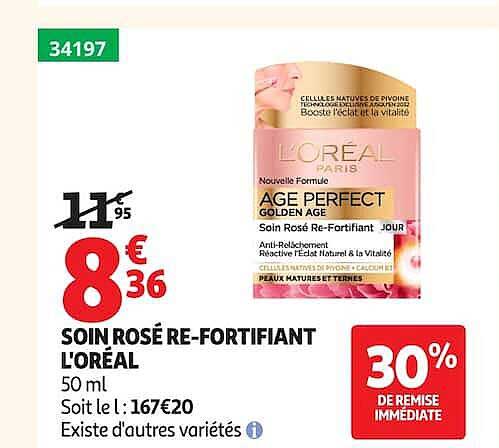 SOIN ROSÉ RE-FORTIFIANT L'ORÉAL