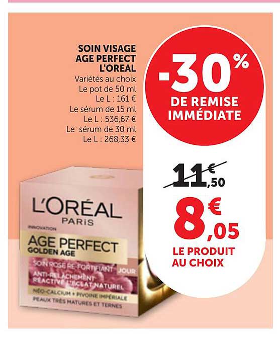 SOIN VISAGE AGE PERFECT L'OREAL