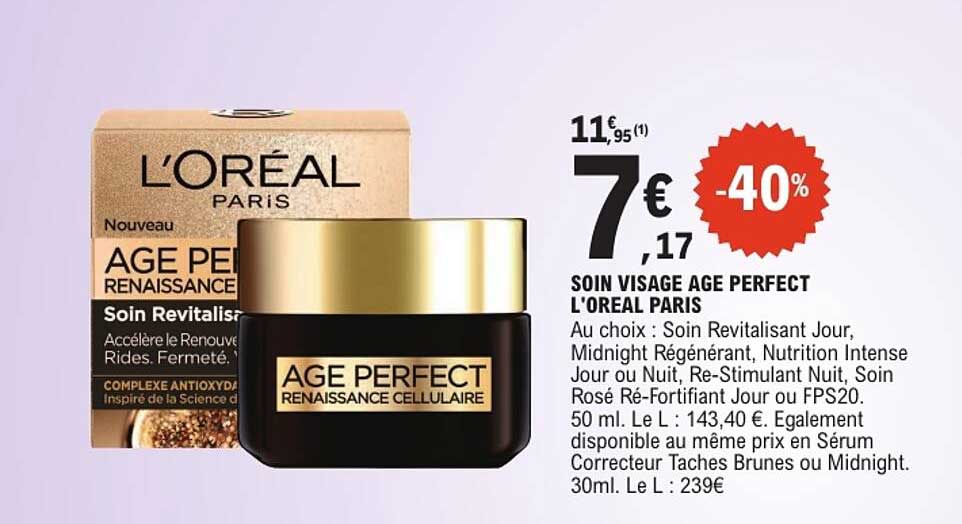 SOIN VISAGE AGE PERFECT L'OREAL PARIS