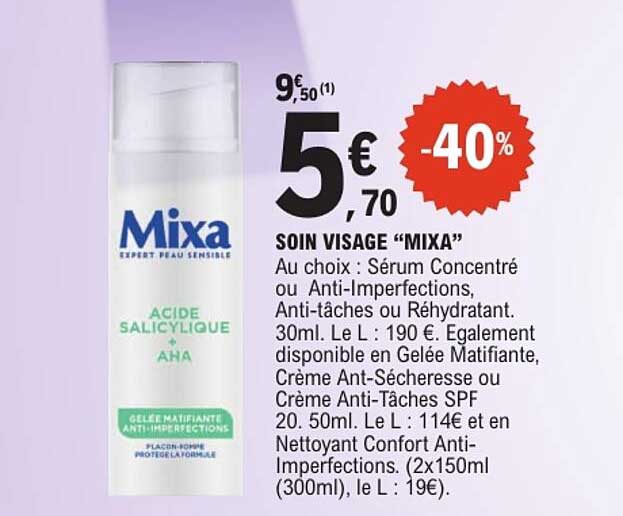 SOIN VISAGE “MIXA”