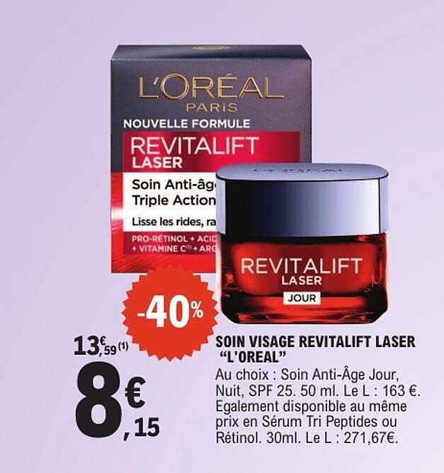 SOIN VISAGE REVITALIFT LASER "L'OREAL"