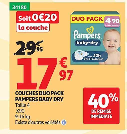 Soit 0€20 la couche