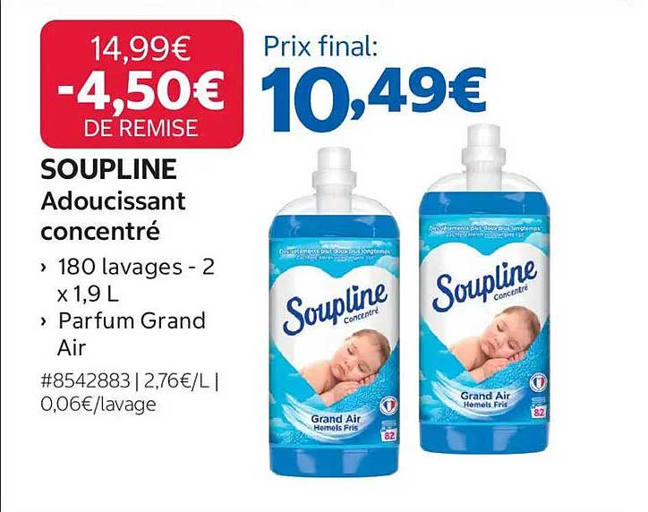 SOUPLINE Adoucissant concentré