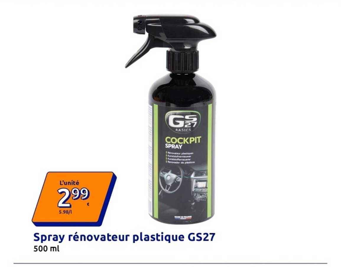 Spray rénovateur plastique GS27 500 ml