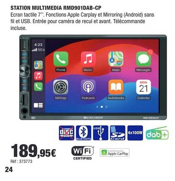 STATION MULTIMEDIA RMD901DAB-CP