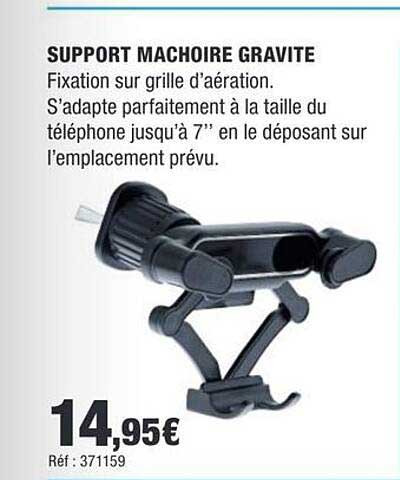 SUPPORT MACHOIRE GRAVITE