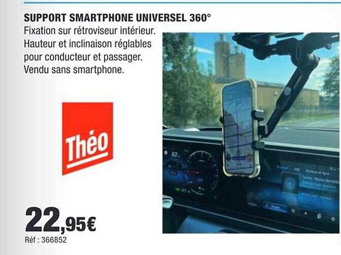 SUPPORT SMARTPHONE UNIVERSEL 360°